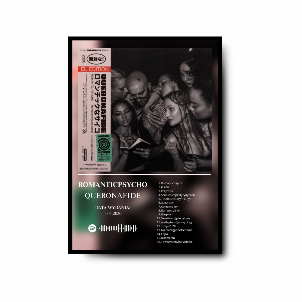 Plakat Quebonafide - Romantic Psycho
