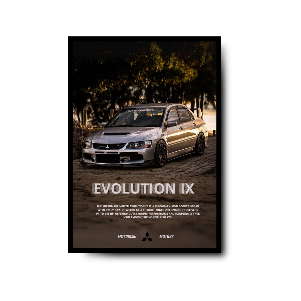 Plakat Mitsubishi Lancer Evolution IX