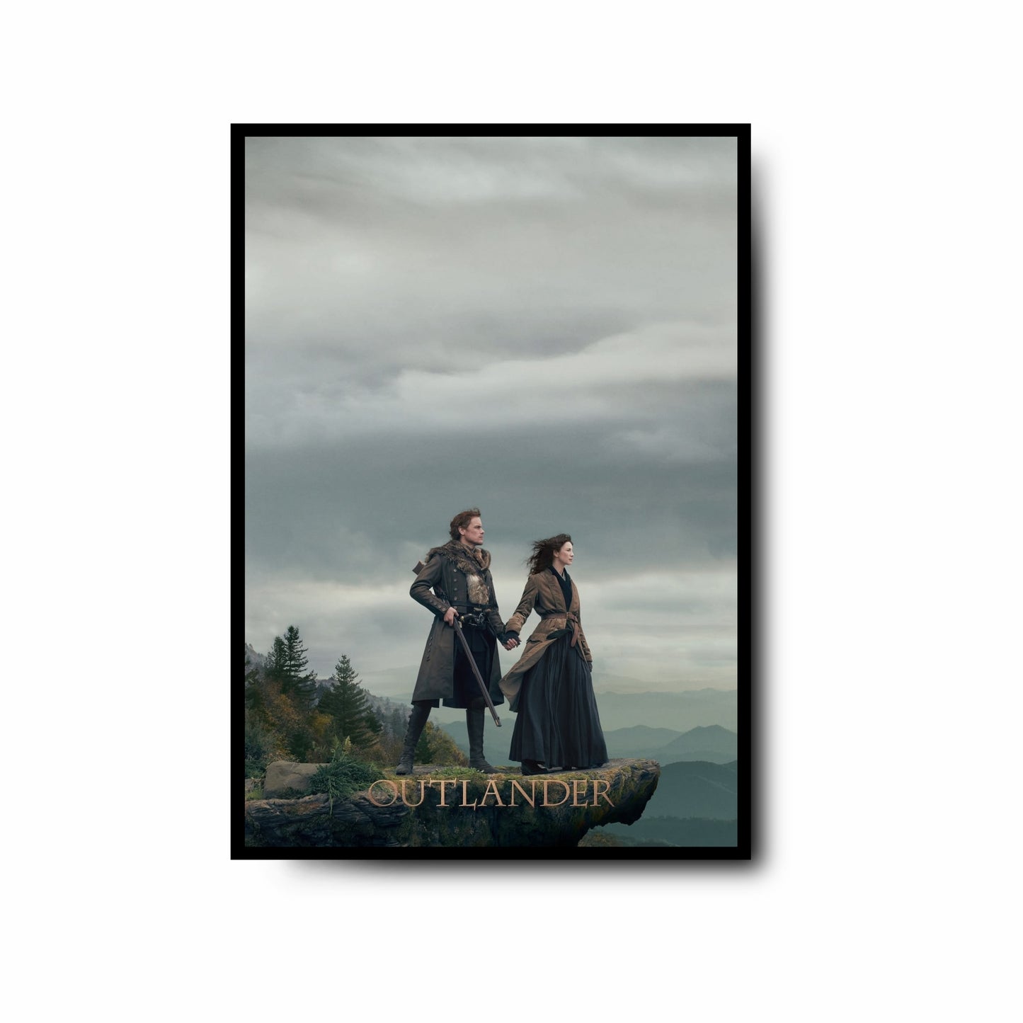 Plakat inspirowany serialem Outlander