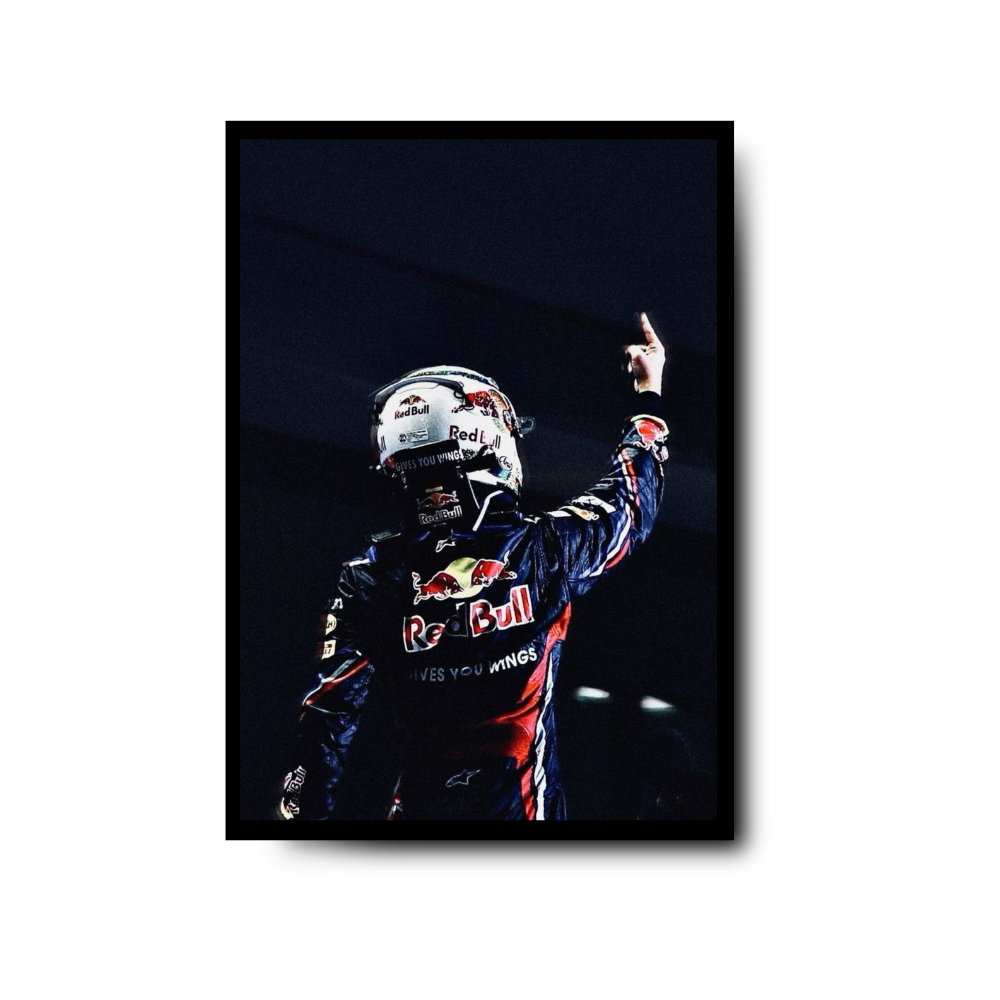 Plakat Sebastian Vettel Redbull