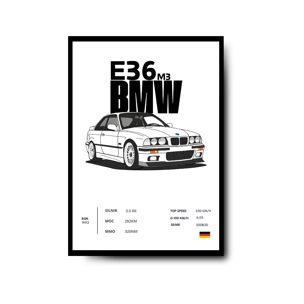 Plakat BMW E36