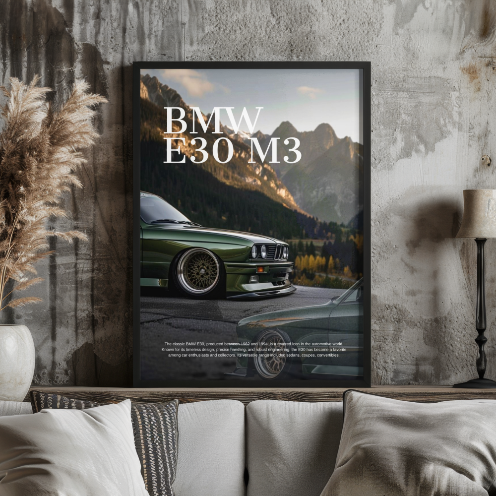 Plakat BMW E30 M3