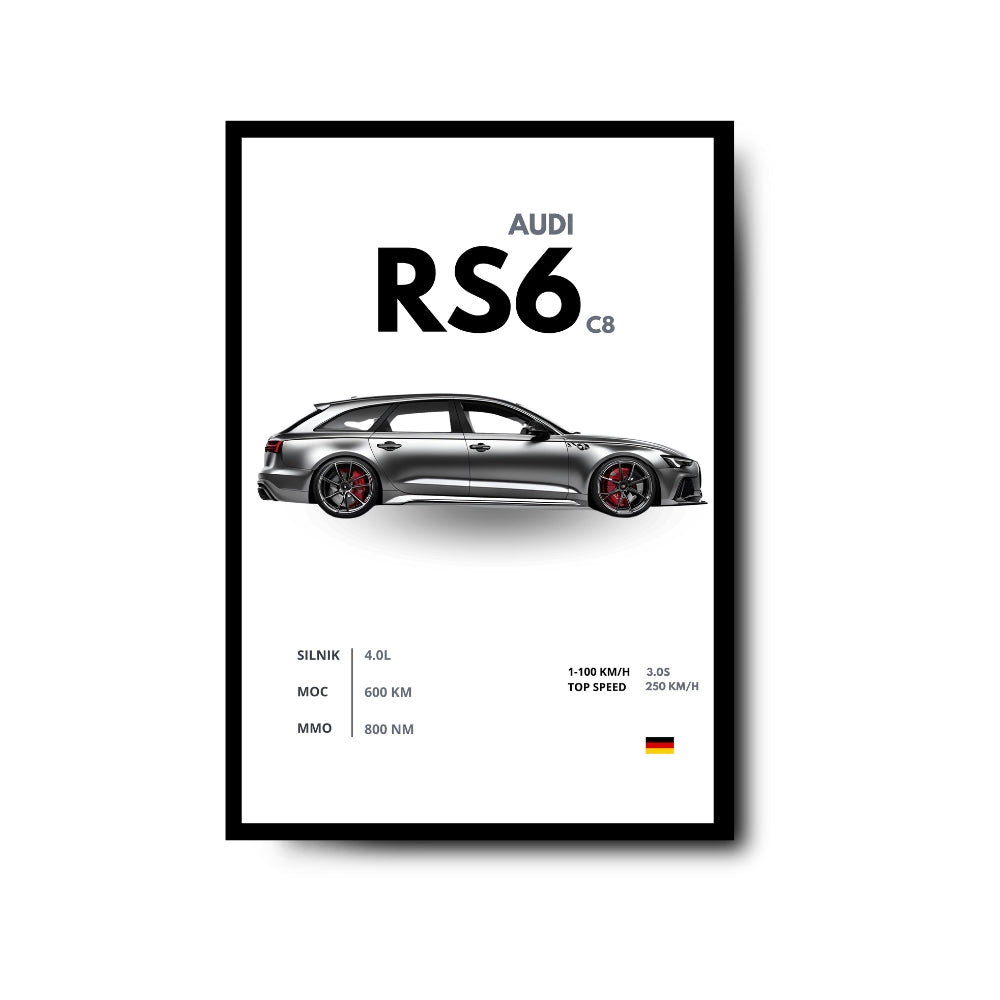 Plakat Audi RS6 C8