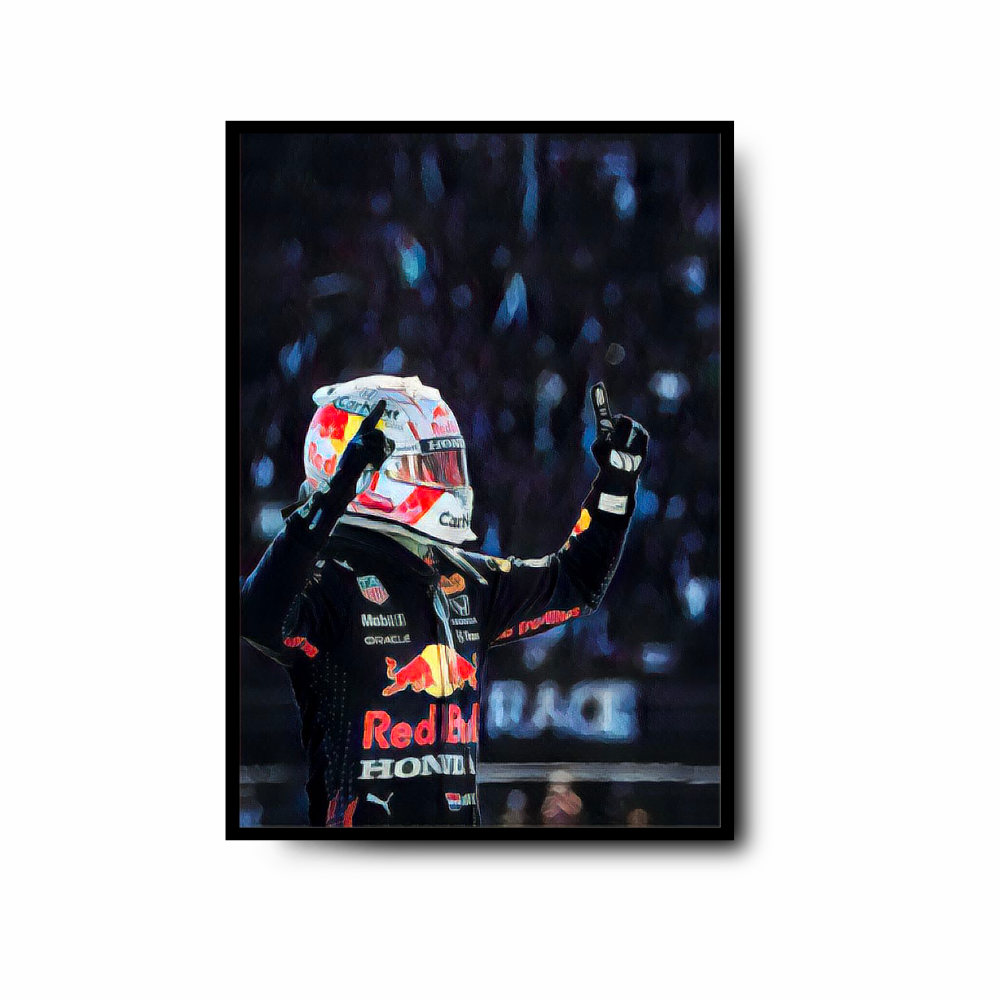 Plakat Max Verstappen Malowany Styl