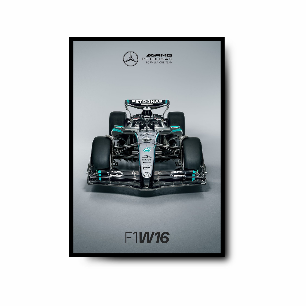 Plakat Mercedes F1W16 AMG