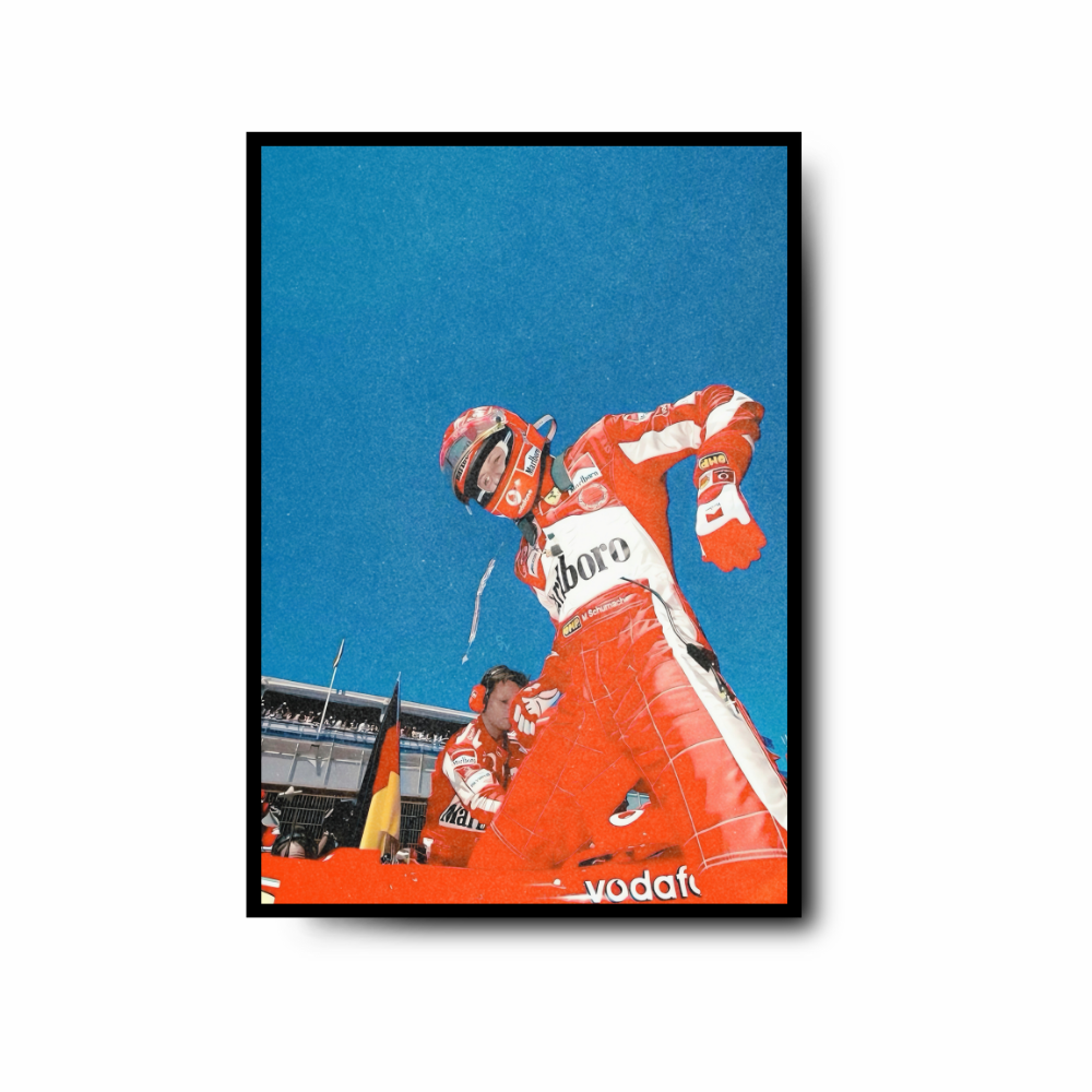 Plakat Michael Schumacher – Ferrari
