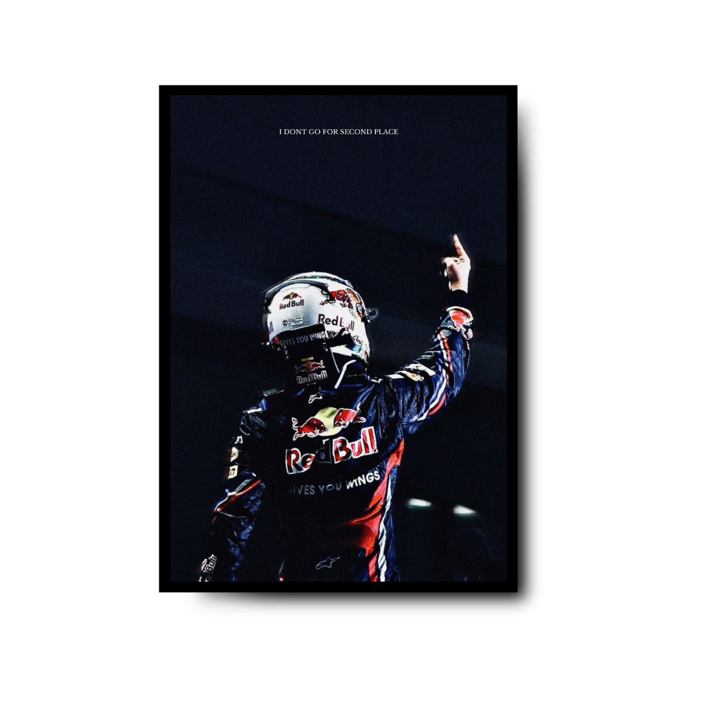 Plakat Sebastian Vettel Redbull