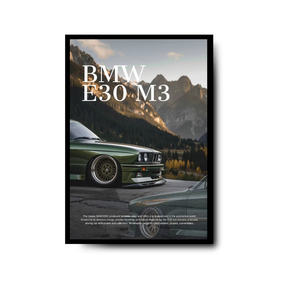Plakat BMW E30 M3
