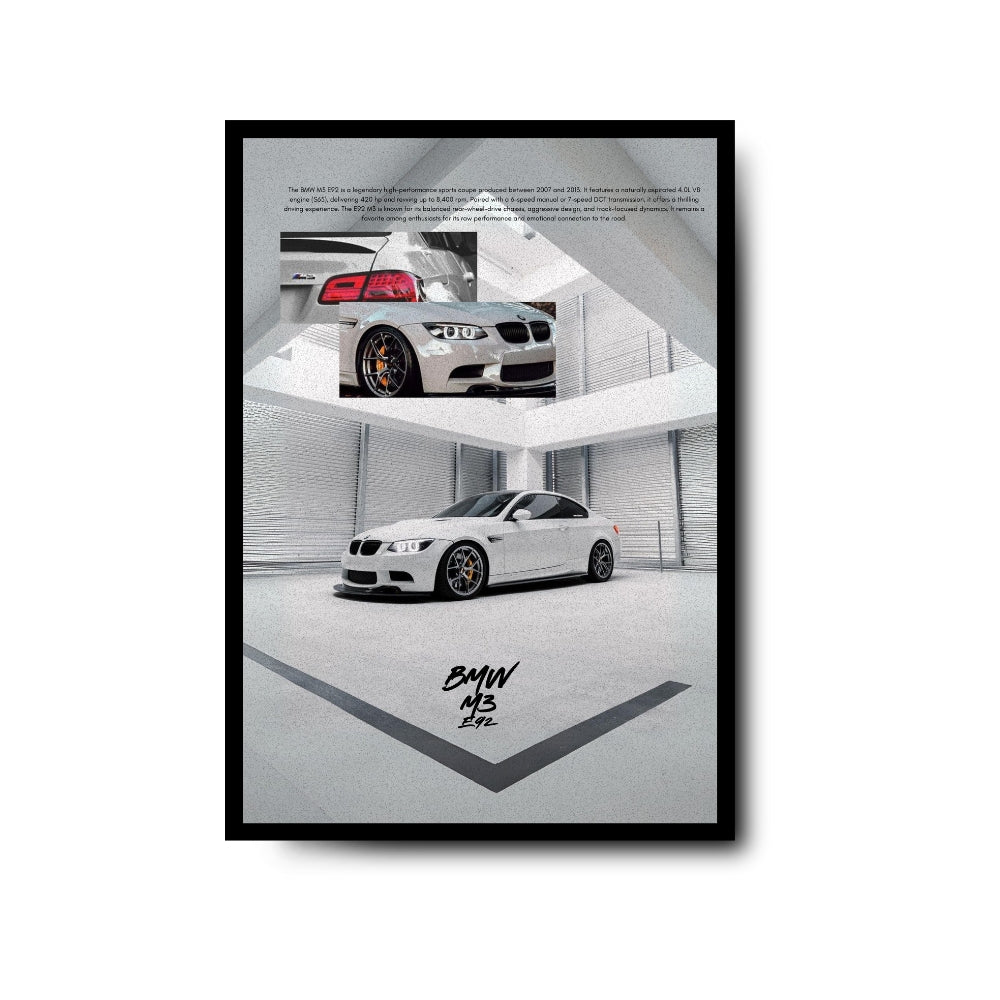 Plakat BMW M3 E92