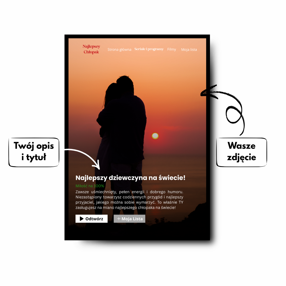 Plakat Personalizowany okładka "Netflix"