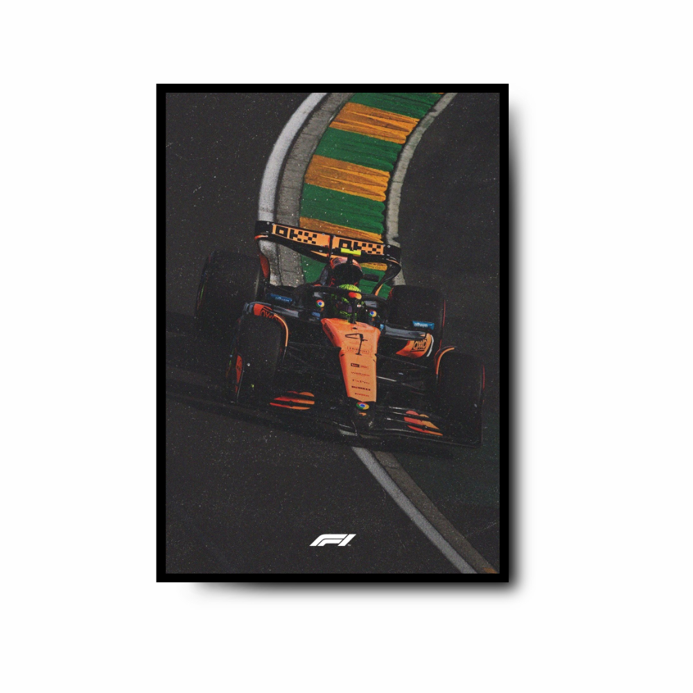 Plakat Bolid McLaren Lando Norrisa
