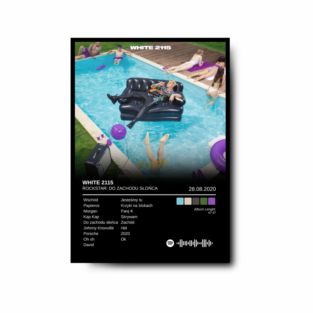 Plakat WHITE 2115 - Rockstar - Do zachodu słońca