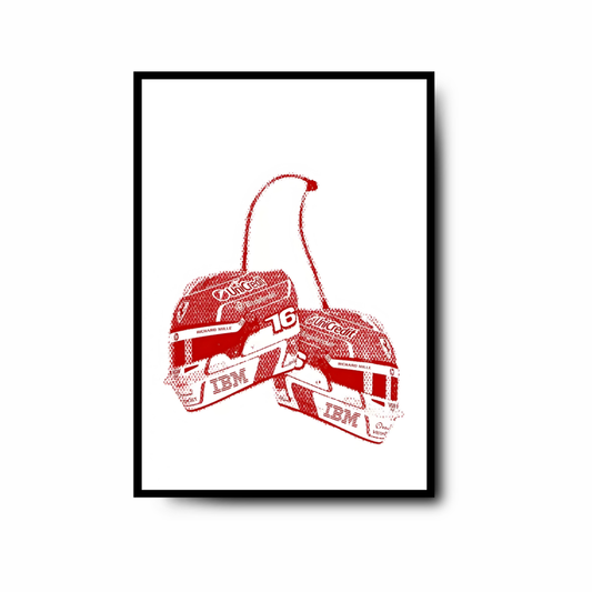 Plakat Kask Charles Leclerc