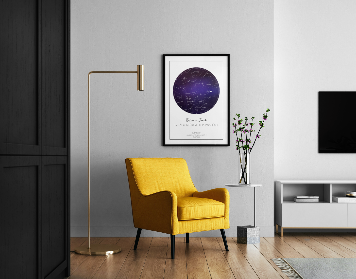Plakat Personalizowany - Mapa Gwiazd
