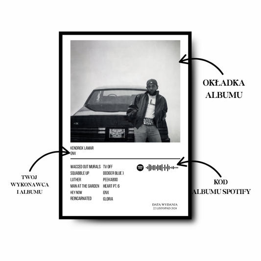 Plakat Personalizowany - Ulubiony Album muzyczny