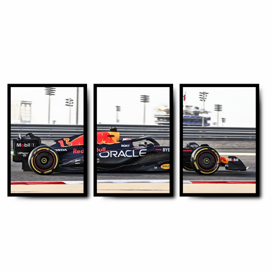 Zestaw 3 plakatów - Bolid F1 Redbull