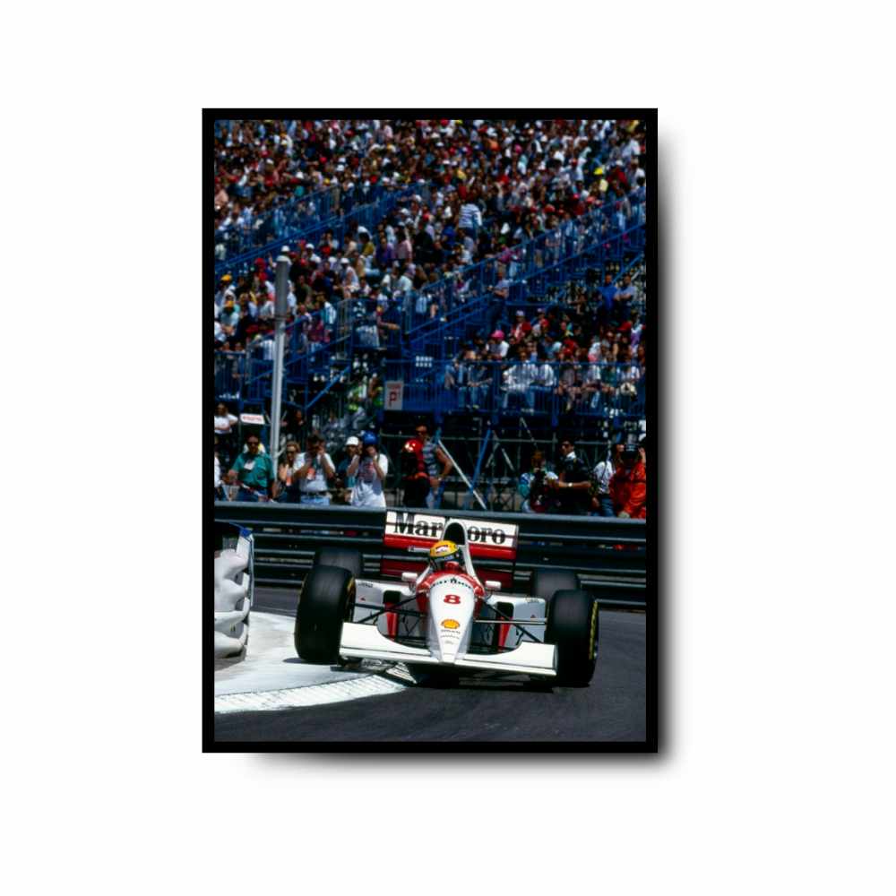 Plakat Ayrton Senna – GP Monako