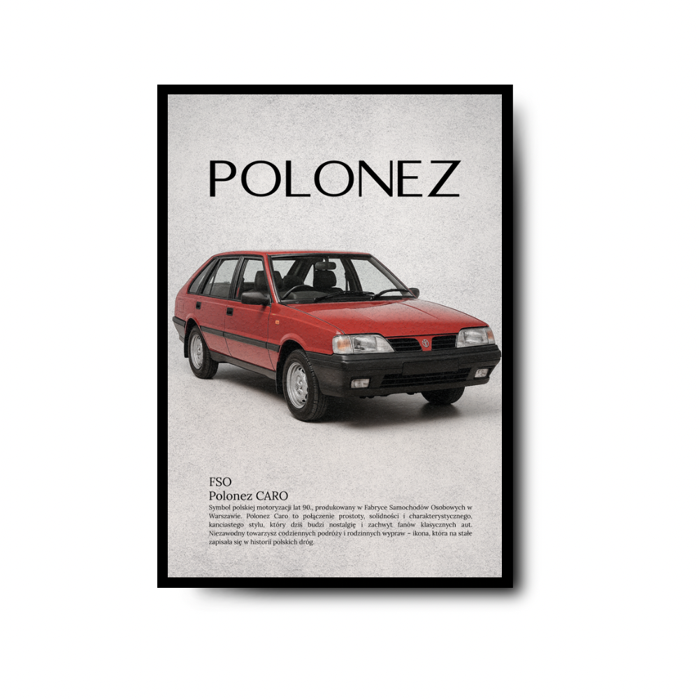 Plakat FSO Polonez Caro