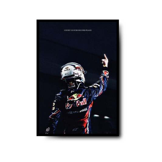 Plakat Sebastian Vettel Redbull