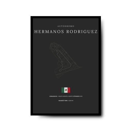 Plakat Toru Autódromo Hermanos Rodríguez – Meksyk