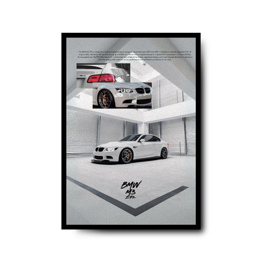 Plakat BMW M3 E92