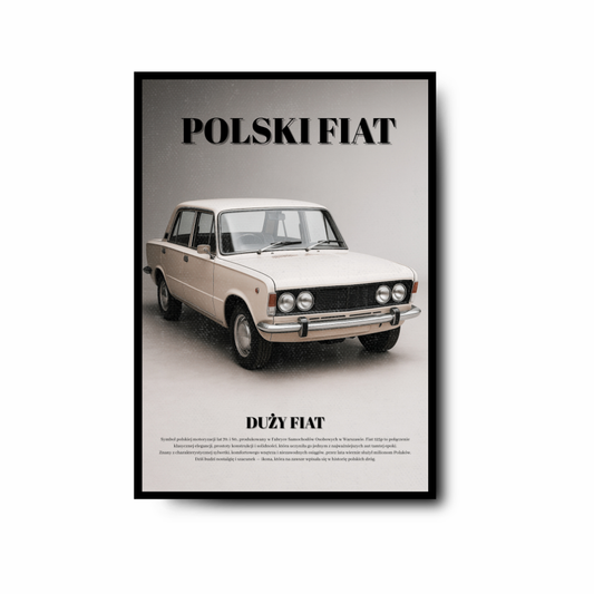 Plakat Polski Fiat 125p – Duży Fiat