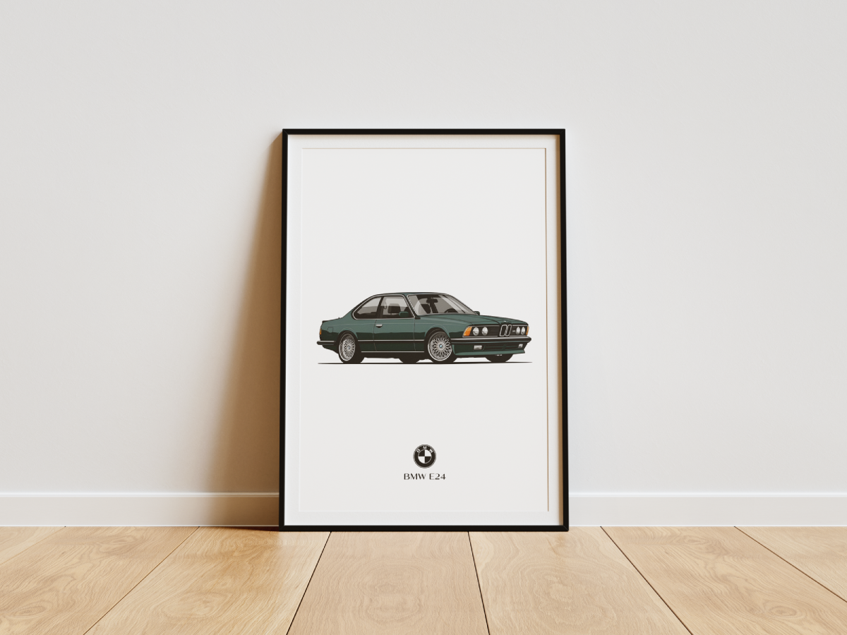 Plakat BMW E24